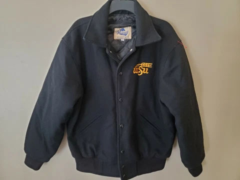 Letterman Jacket  WSU Wichita State University Shockers Vintage Wool Nice Cover
