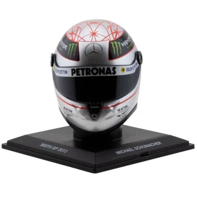 NEW BIG 1:4 SCHUBERTH Casco Helmet F1 MICHAEL SCHUMACHER - 300TH GP - Spa 2012 - Immagine 1 di 4