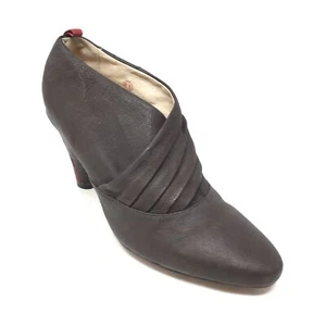 Women's Farylrobin Anthropologie Clogs Booties Shoes Size 6.5 Brown Red Leather - Picture 1 of 10