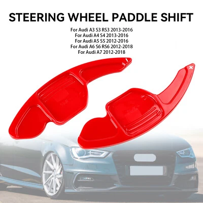 Steering Wheel Shift Paddle Shifter Extended Fit Audi A3 A4 A5 A6 A7 A8 Q5 Q7 A. - Image 1 of 4