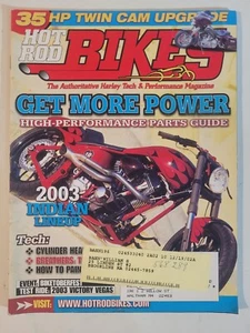HOT ROD BIKES Motorcycle Magazines 2003 Indian Lineup - Picture 1 of 3