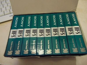 Sony HF-S 90 Super Ferric cassette C-90HFS 1990 caja x10 sellados España - Bild 1 von 17