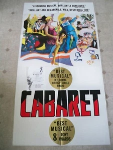 CABARET 3 Sheet Poster ORIGINAL TOM MORROW ARTWORK Tour KANDER & EBB 1968 - Picture 1 of 2