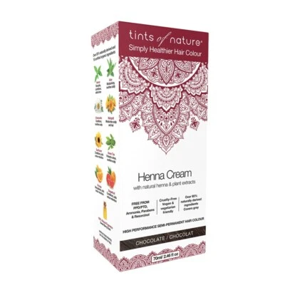 tints of nature Henna Cream 70ml Chocolate semi-permanent hair colour dye - image 1 of 2