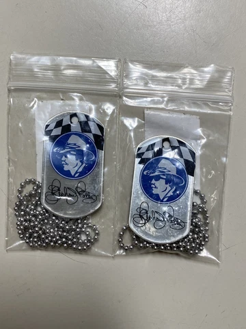 NASCAR Richard Petty Paralyzed Veterans Of America Dog Tag Necklace Lot Of 2 Cover
