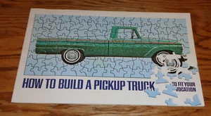 Brochure vendita originale 1964 Ford come costruire un pick-up F-100 250 Ranchero - Foto 1 di 2