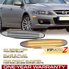 Front AMBER Clear Lens Full LED Side Marker Lights Lamps For 2003-2008 Mazda 6