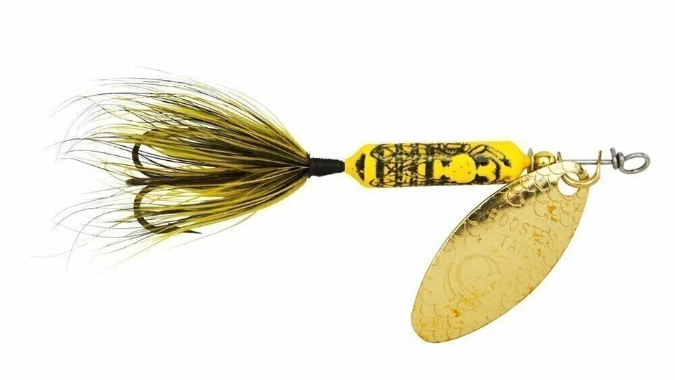 Yakima Bait Wordens Rooster Tail In Line Spinner Lure 1/8 Oz Bumblebee 208-BU - Image 1 of 1