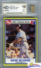 1991 POST #2 Mark McGwire Hidden Treasures w/GAME USED BAT BECKETT 10 MINT!
