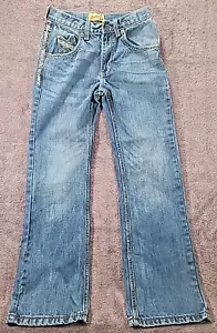 Wrangler 20X Jeans Boys Youth Size 14 Slim Blue Denim Bootcut Adjustable 42BWXBB - Picture 1 of 7