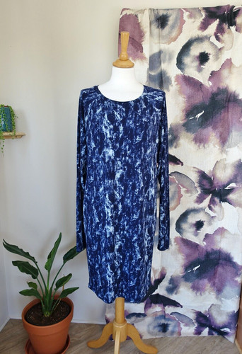 Abito MICHAEL KORS blu scuro oversize con ali di pipistrello taglia S