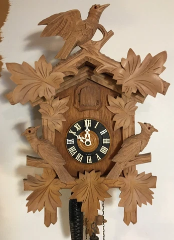 Antique Original Eduard Herr 30 Hour German Black Forest Cuckoo Clock Cover