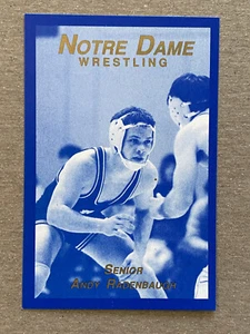 WRE 1988-89 NOTRE DAME FIGHTING IRISH Wrestling Schedule COVER #2 RADENBAUGH - Picture 1 of 2