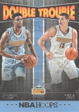 2016-17 Hoops Basketball Double Trouble #7 Nikola Jokic Emmanuel Mudiay