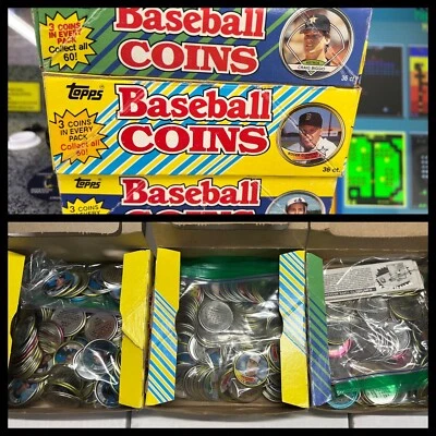 Lot of 255: 1988 1989 1990 Topps Baseball Coins Assorted + HOF Ripken Nolan Ryan - Image 1 of 4