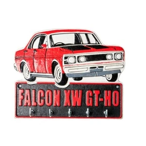 Cast Iron Ford Falcon XW GT-HO Key Rack Sign 23cm - Picture 1 of 1