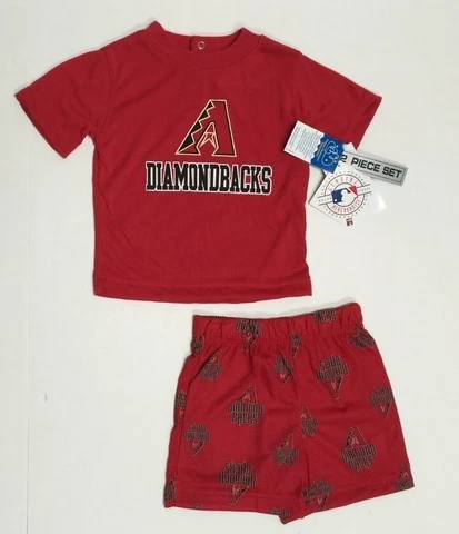 Arizona Diamondbacks MLB Genuine Baby Infant Size Shirt & Shorts 2 Piece Set New Cover
