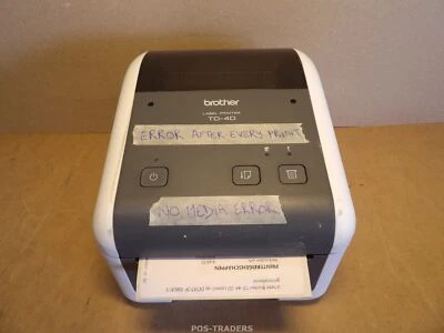 Brother TD-4D Direct Thermal Barcode Label Printer TD-4410D USB - NO MEDIA ERROR - Bild 1 von 4