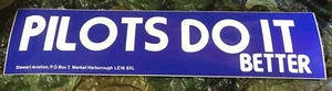 Large! Car Decal Sticker Aviation "Pilots Do It Better" Window Laptop (G-Box) - Picture 1 of 1