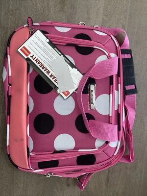 Double Handle 14 Inch  Tote Pink Dots Fox Luggage,Rockland NWT - Image 1 of 4