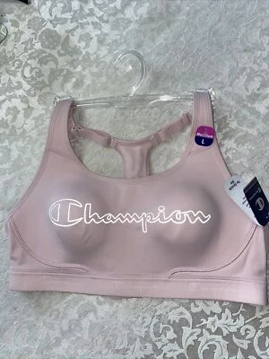 Champion Womens The Authentic Sports Bra, Large Maximum Support Comfort Band NEW - Image 1 of 4