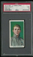 1910 American Caramel E90 -2 Ham Hyatt PSA 3 VG Pirates