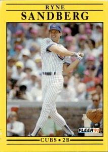 1991 Fleer #431b Ryne Sandberg baseball card - Picture 1 of 2
