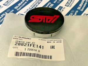 New OEM Subaru STI Wheel Center Cap Impreza WRX STi BBS 2004-2018 28821FE141 - Picture 1 of 7