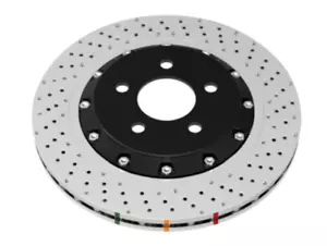 DBA 2022+ for Volkswagen Golf R Mk8 5000 Series Cross Drilled & Dimpled 2 Pie... - Foto 1 di 1
