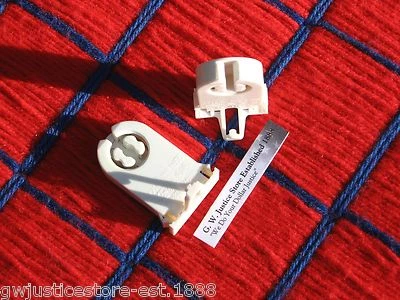 48 new FLUORESCENT light bulb SOCKET 2 PIN T12 bi-pin T8 Tombstone 4 contact LED - Image 1 of 4