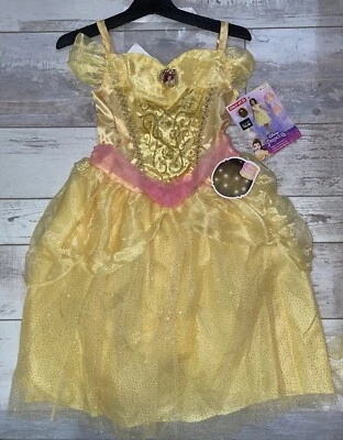 Disney Princess Belle Light-up Deluxe Costume size XS 3T-4T Halloween NEW - Image 1 of 4