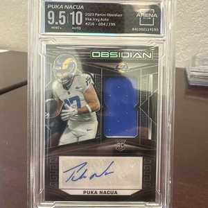 2023 Panini Obsidian Puka Nacua Auto RPA /199 RAMS RC Arena 9.5/10 Mint + - Picture 1 of 3