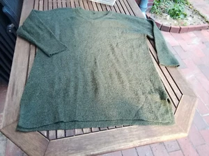 HEMA Holland warmer Ripp Strick Long Pullover Strickpullover Kleid grün XL 48/50 - Bild 1 von 6