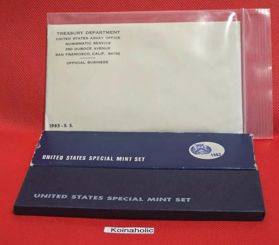 1965 1966 1967 SMS US Mint Sets Special Mint Sets 15 Coins OGP, Free Daily Ship - Image 1 of 4