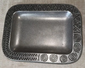 Wilton Armetale "Pewter" Reggae Small Rectangular Tray 6" x 8" - Picture 1 of 7