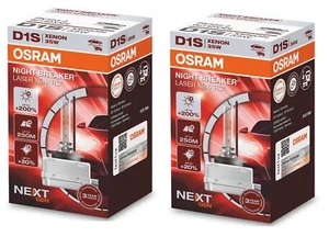 2X D1S Set Osram Night Breaker Laser +200% Bulbs Headlights Xenon - Picture 1 of 3