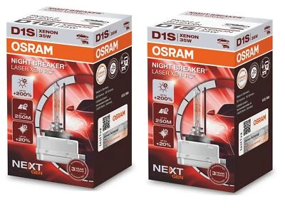 2x D1s SET OSRAM NIGHT BREAKER LASER +200% Lampen Birnen Scheinwerfer Xenon - Bild 1 von 3