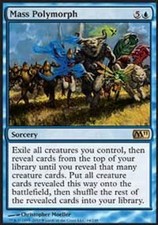 Mass Polymorph  - LP - M11 Blue Rare MTG Magic the Gathering Cards