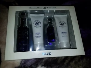 Beverly Hills Polo mens Club BLUE 4 pc Gift Set New bhpc - Picture 1 of 2