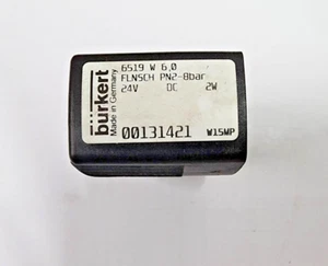 6519 W 6.0 Burkert FLNSCH PN2-8Bar 24V DC 2W 00131421 NUEVO ABIERTO SIN CAJA 6519 - Imagen 1 de 6