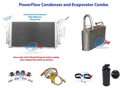 72 Pontiac GTO Grand Prix LeMans POWERFLOW Condenser Evaporator Kit AC1870PFOK - Image 1 of 3
