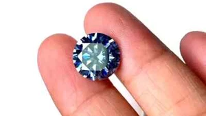 CERTIFIED 3.00 Cts Royal Blue Diamond Round Cut VVS1 D Grade Excellent Gemstone - Picture 1 of 5