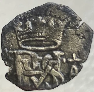 1500’s Spanish Coin 1566-1598 King Philip Blanca Authentic Pirate Era Rare Nice - Picture 1 of 10