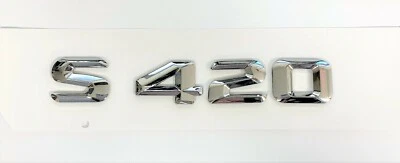 Insignia emblema maletero trasero cromado S420 apta para Mercedes Benz Clase S W220 W221 W222 Foto 1 de 4