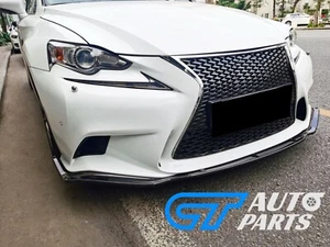 Carbon CF Front Bumper Lip Diffuser For 2014-2016 Lexus IS250 IS350 Sport - Picture 1 of 3