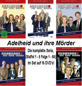 15 DVDs * ADELHEID UND IHRE MÖRDER - KOMPLETTE SERIE - STAFFEL 1 - 5 # NEU OVP!