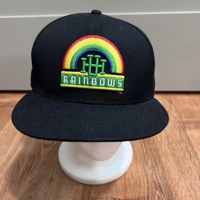 Gorra Hawaii Arco Iris Gorra Snap Back Negra NCAA Béisbol Hombres Green Island Mapa Foto 1 de 4