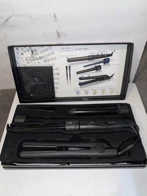 Juego de peinadores de cerámica Royale Pro dúo de regaliz negro DS01 $500 venta al por menor Foto 1 de 4