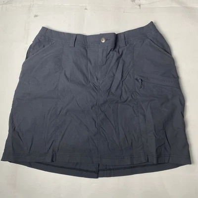 Falda corta gris para mujer Duluth Trading Co. seca sobre la marcha talla grande 16W Foto 1 de 4