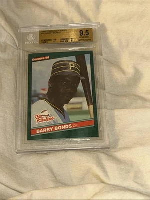 1986 DONRUSS ROOKIES BARRY BONDS #11 BGS 9.5 ALL TIME HOME RUN CHAMPION - Image 1 of 4